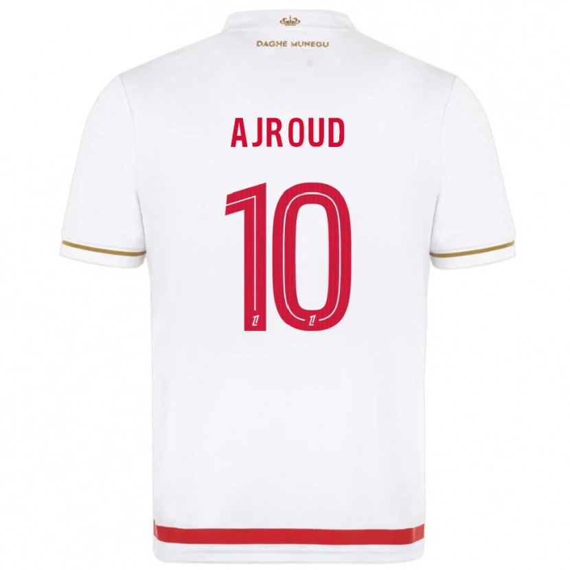 DanxenキッズNajd Ajroud#10赤白ホームシャツ2025/26ジャージーユニフォーム