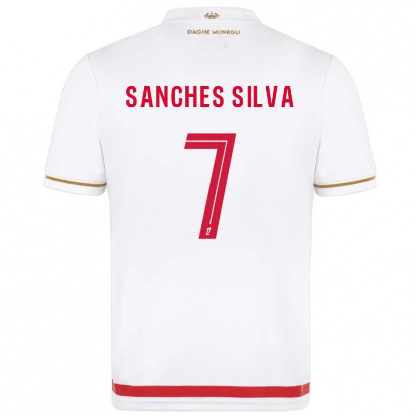 DanxenキッズJordy Sanches Silva#7赤白ホームシャツ2025/26ジャージーユニフォーム