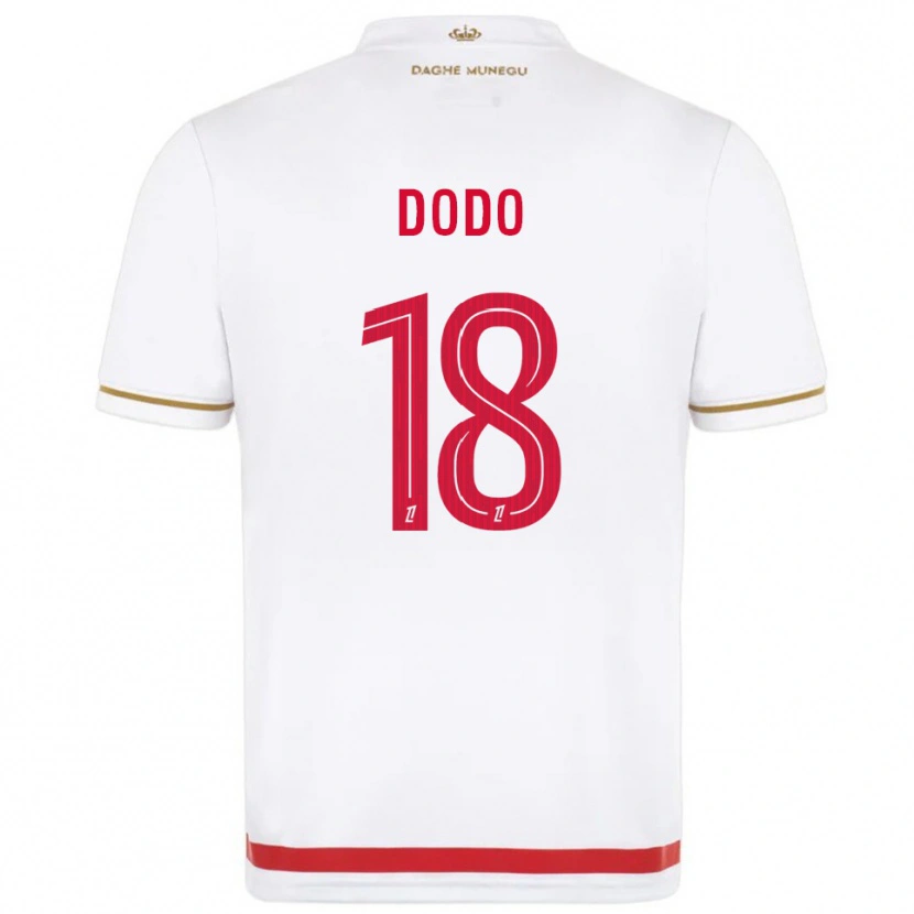 Danxenキッズヤニック・ドド#18赤白ホームシャツ2025/26ジャージーユニフォーム
