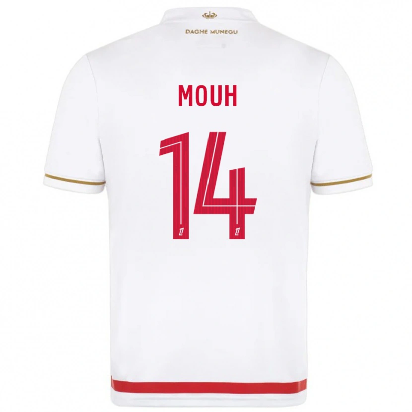 DanxenキッズYasir Mouh#14赤白ホームシャツ2025/26ジャージーユニフォーム