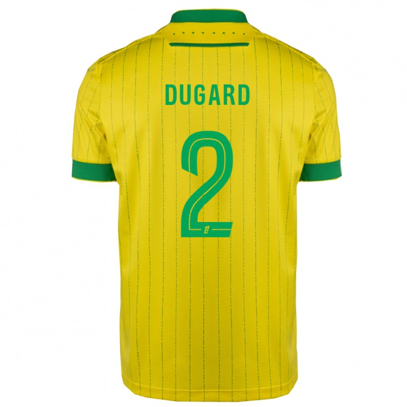 DanxenキッズTaigy Dugard#2黄緑ホームシャツ2025/26ジャージーユニフォーム