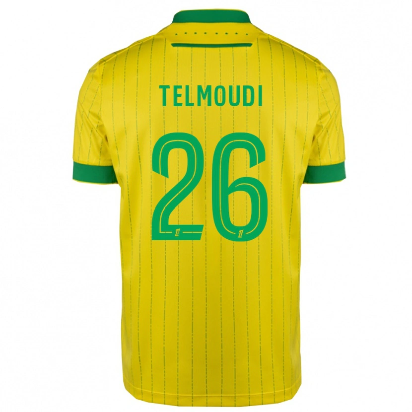 DanxenキッズNaïm Telmoudi#26黄緑ホームシャツ2025/26ジャージーユニフォーム