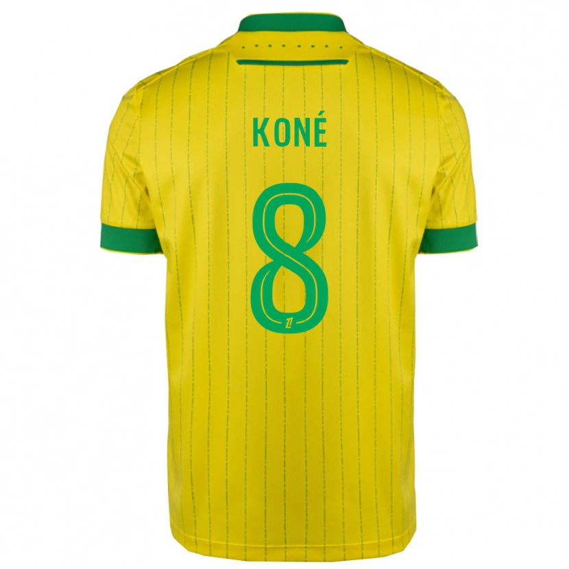 DanxenキッズKassoum Koné#8黄緑ホームシャツ2025/26ジャージーユニフォーム