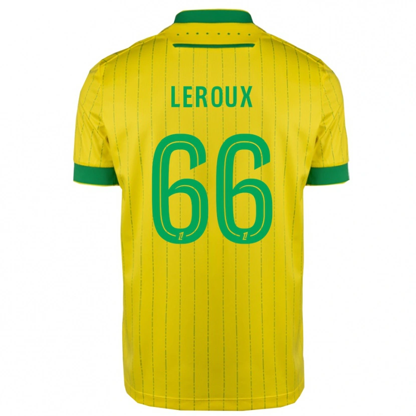 Danxenキッズルイス・ルルー#66黄緑ホームシャツ2025/26ジャージーユニフォーム
