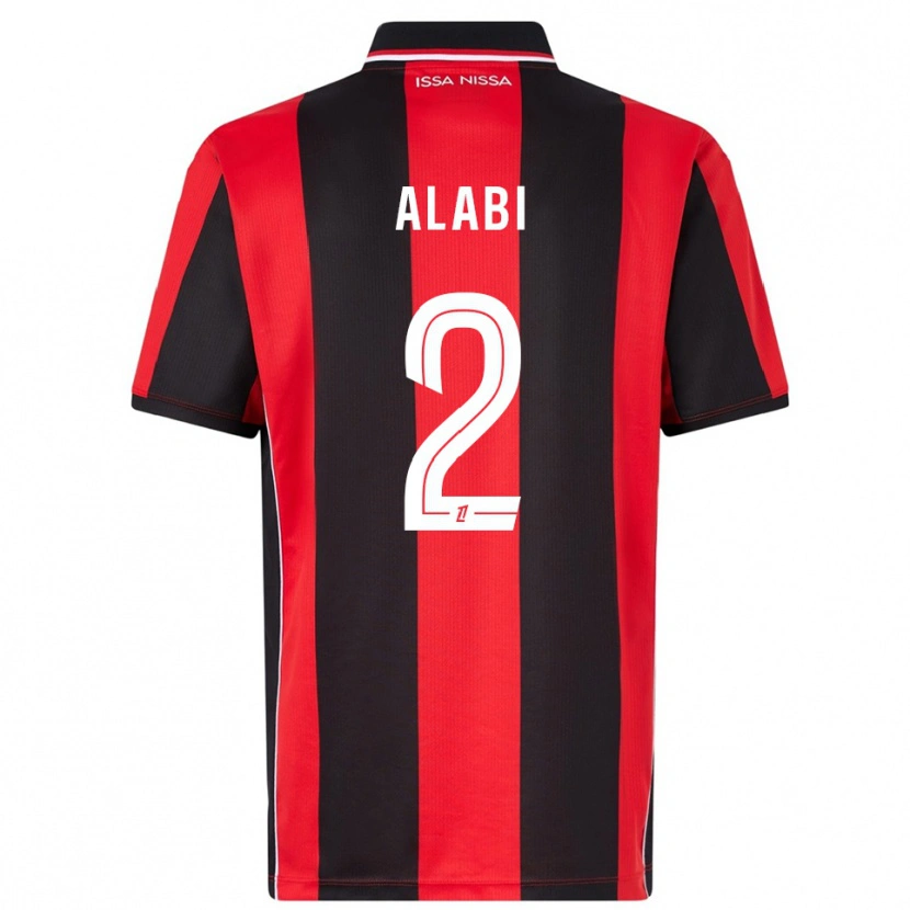 DanxenキッズKayyum Alabi#2赤黒ホームシャツ2025/26ジャージーユニフォーム