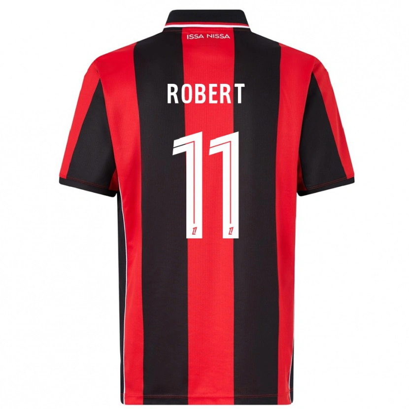 DanxenキッズRachel Robert#11赤黒ホームシャツ2025/26ジャージーユニフォーム