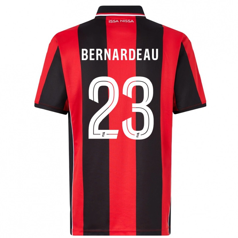 DanxenキッズGabin Bernardeau#23赤黒ホームシャツ2025/26ジャージーユニフォーム