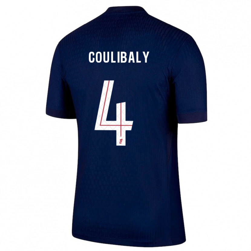 DanxenキッズSamba Coulibaly#4紺赤ホームシャツ2025/26ジャージーユニフォーム