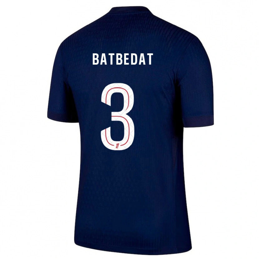 DanxenキッズLucas Batbedat#3紺赤ホームシャツ2025/26ジャージーユニフォーム