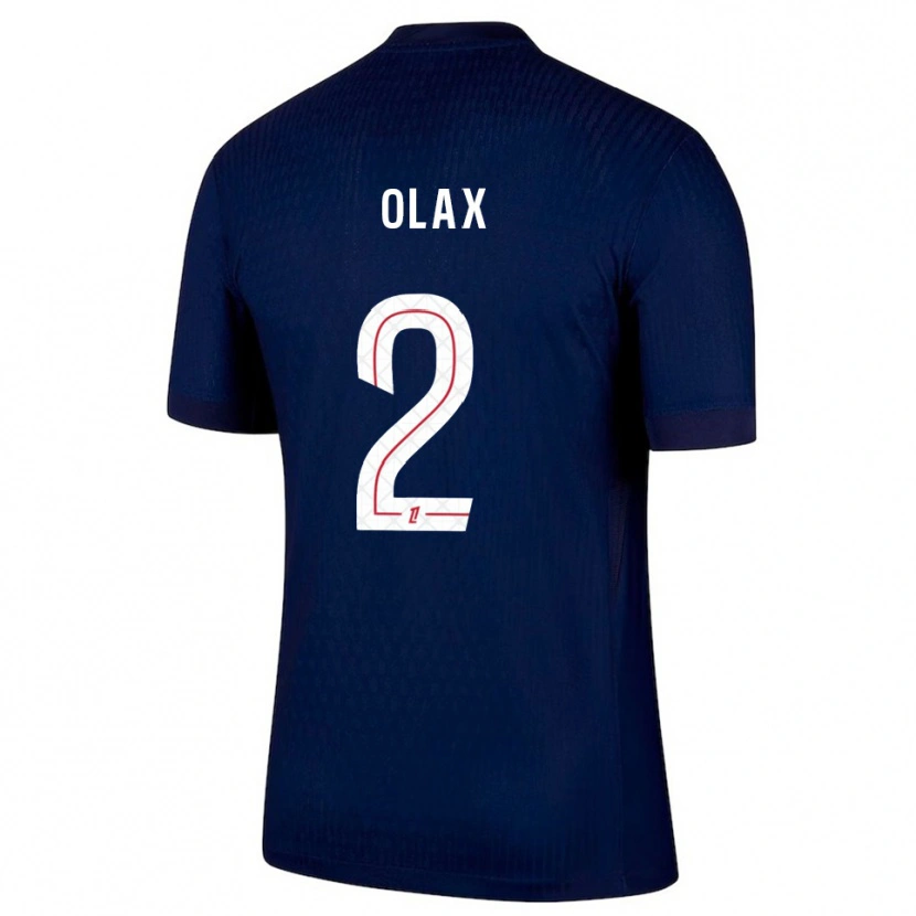 DanxenキッズDjamy Olax#2紺赤ホームシャツ2025/26ジャージーユニフォーム