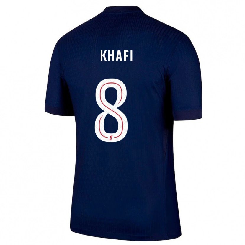 DanxenキッズYanis Khafi#8紺赤ホームシャツ2025/26ジャージーユニフォーム