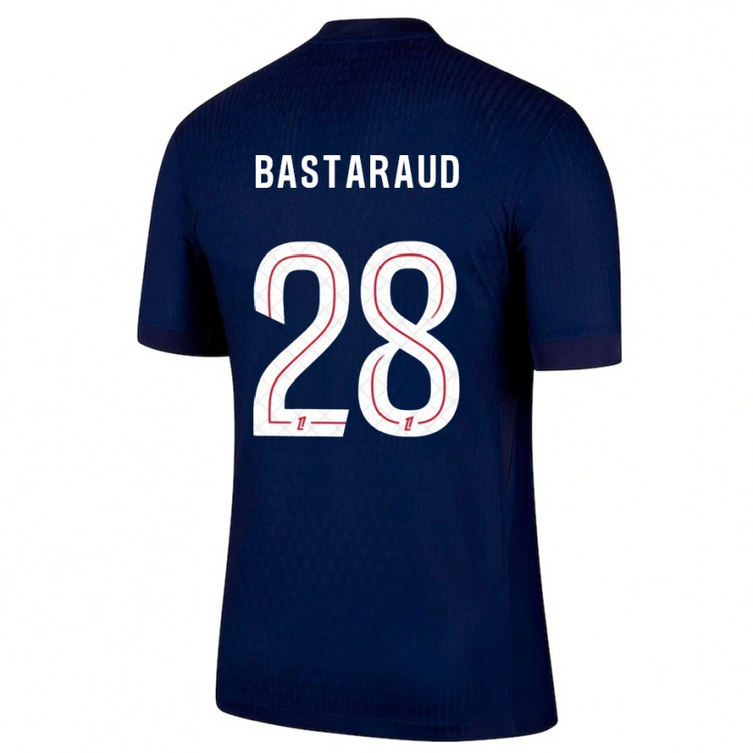DanxenキッズYanis Bastaraud#28紺赤ホームシャツ2025/26ジャージーユニフォーム