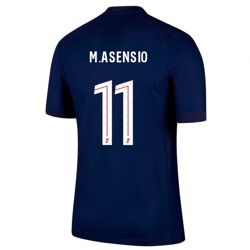 Danxenキッズマルコ・アセンシオ#11紺赤ホームシャツ2025/26ジャージーユニフォーム