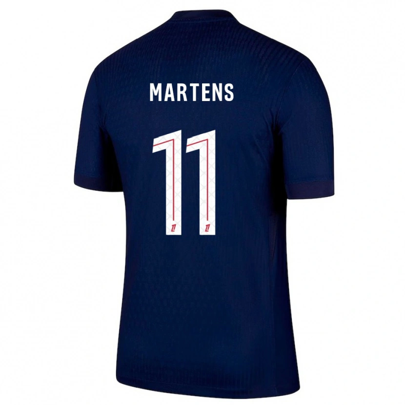 Danxenキッズリーケ・マルテンス#11紺赤ホームシャツ2025/26ジャージーユニフォーム