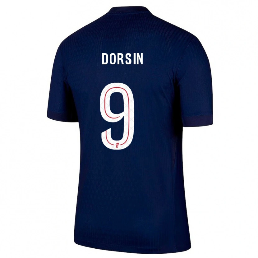 DanxenキッズFrøya Dorsin#9紺赤ホームシャツ2025/26ジャージーユニフォーム