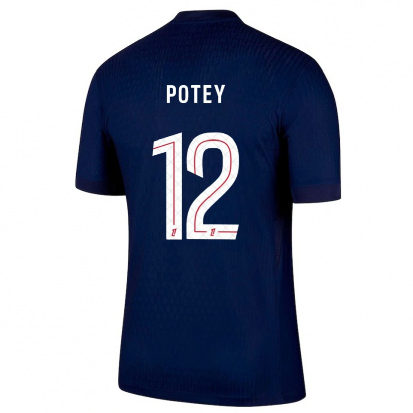 DanxenキッズKeahson Potey#12紺赤ホームシャツ2025/26ジャージーユニフォーム