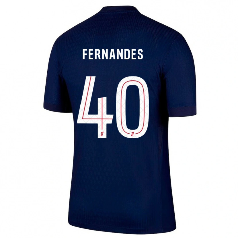 Danxenキッズアリッサ・フェルナンデス#40紺赤ホームシャツ2025/26ジャージーユニフォーム