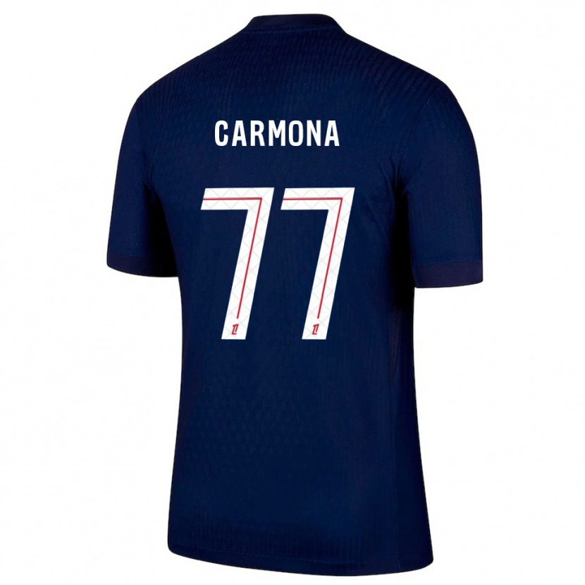 Danxenキッズオルガ・カルモナ#77紺赤ホームシャツ2025/26ジャージーユニフォーム
