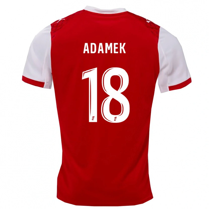 Danxenキッズケイラ・アダメク#18赤白ホームシャツ2025/26ジャージーユニフォーム