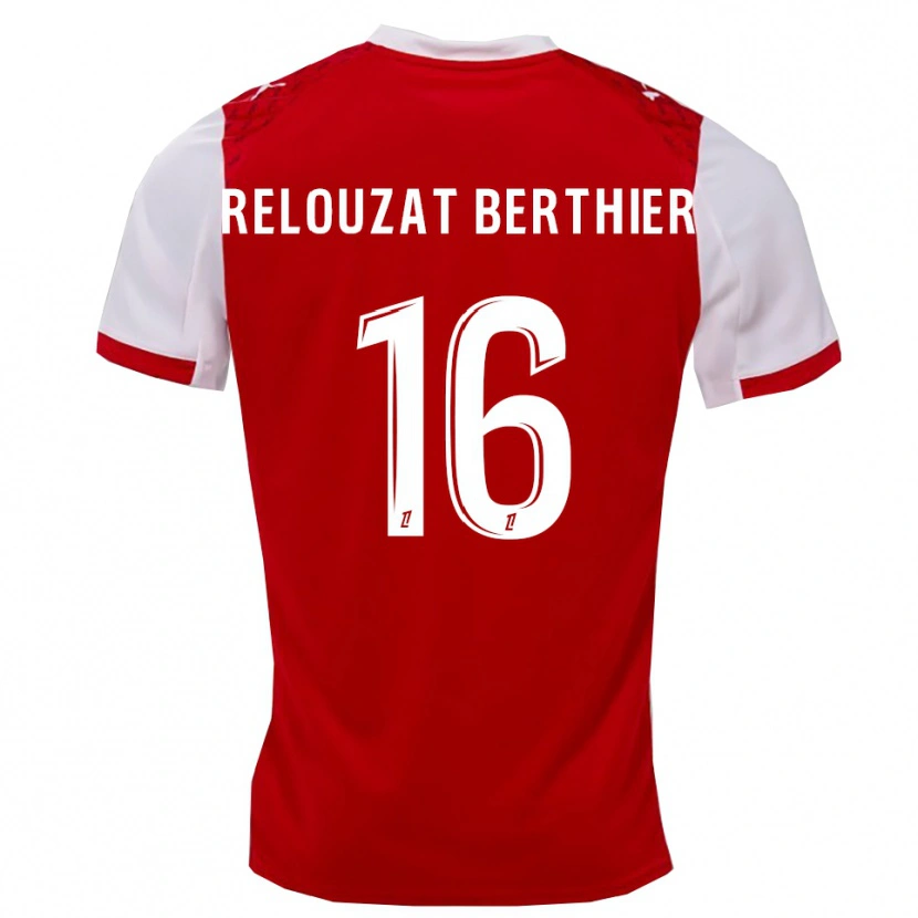 DanxenキッズMaxime Relouzat Berthier#16赤白ホームシャツ2025/26ジャージーユニフォーム