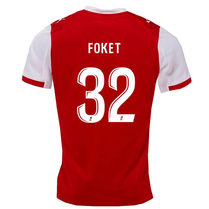 Danxenキッズトマ・フォケ#32赤白ホームシャツ2025/26ジャージーユニフォーム