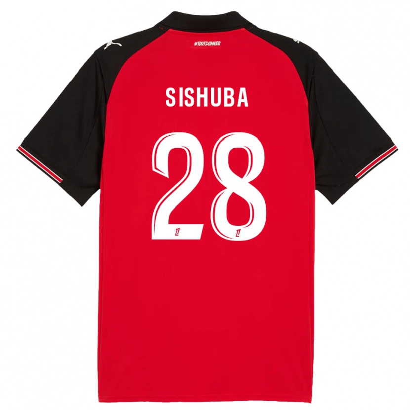 Danxenキッズ私たちはますます激しくなっています#28赤黒ホームシャツ2025/26ジャージーユニフォーム