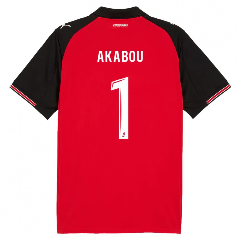 Danxenキッズアユーブ・アカブ#1赤黒ホームシャツ2025/26ジャージーユニフォーム