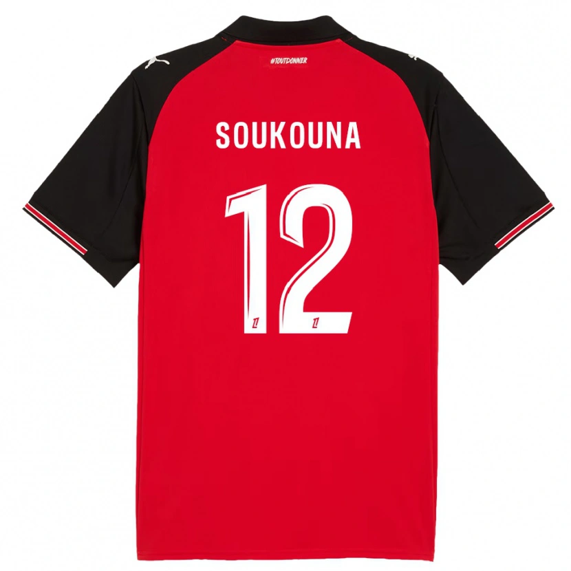 Danxenキッズ伊坂スクナス#12赤黒ホームシャツ2025/26ジャージーユニフォーム