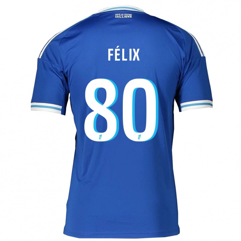 Danxenキッズフェリックス・ルマレシャル#80青白ホームシャツ2025/26ジャージーユニフォーム