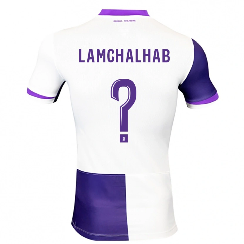 DanxenキッズMerwan Lamchalhab#0紫白ホームシャツ2025/26ジャージーユニフォーム