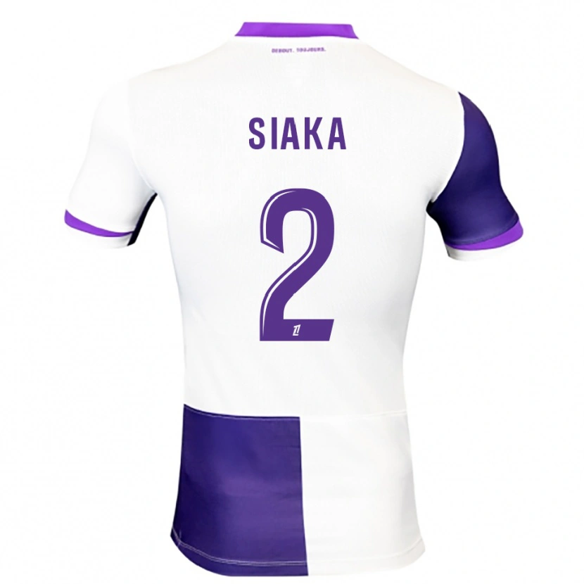 DanxenキッズNazihary Siaka#2紫白ホームシャツ2025/26ジャージーユニフォーム