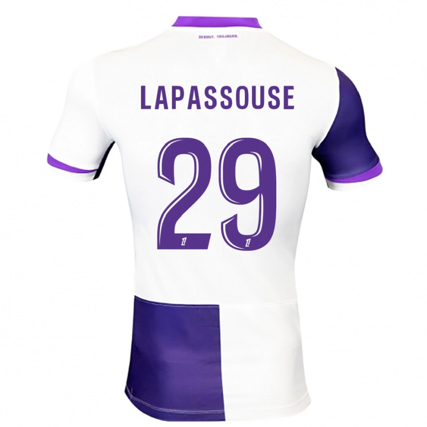 DanxenキッズLouna Lapassouse#29紫白ホームシャツ2025/26ジャージーユニフォーム