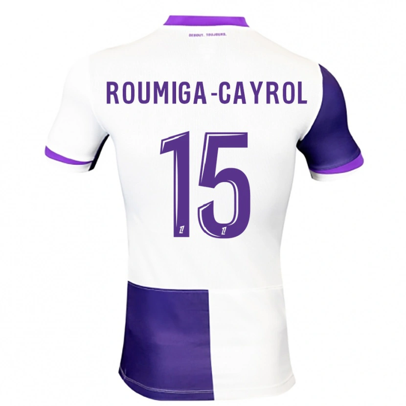 DanxenキッズSonia Roumiga-Cayrol#15紫白ホームシャツ2025/26ジャージーユニフォーム