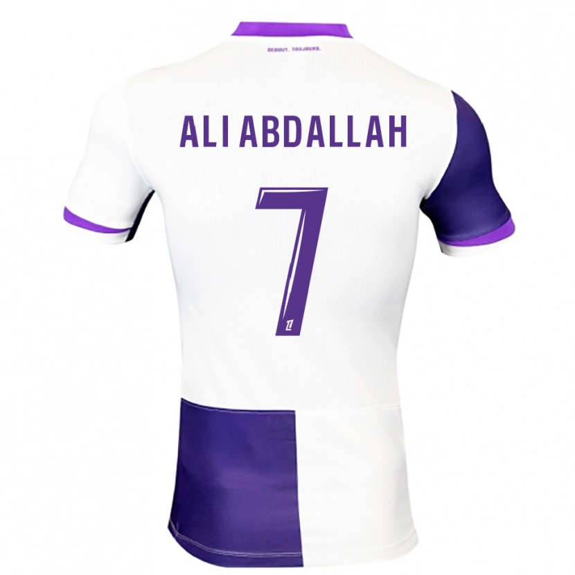 DanxenキッズNivine Ali Abdallah#7紫白ホームシャツ2025/26ジャージーユニフォーム