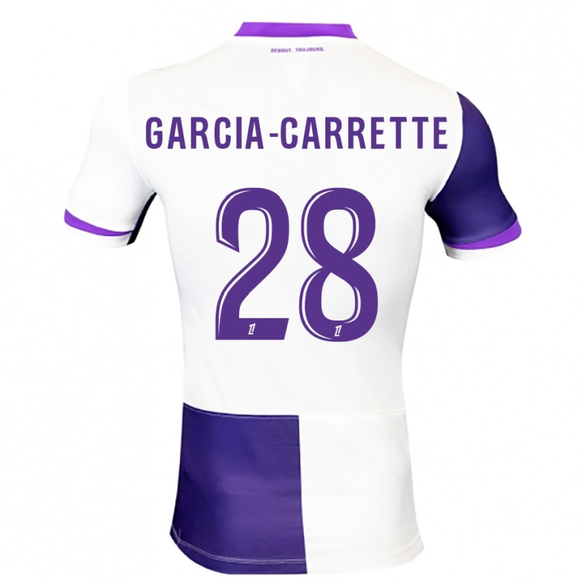 DanxenキッズHortense Garcia-Carrette#28紫白ホームシャツ2025/26ジャージーユニフォーム