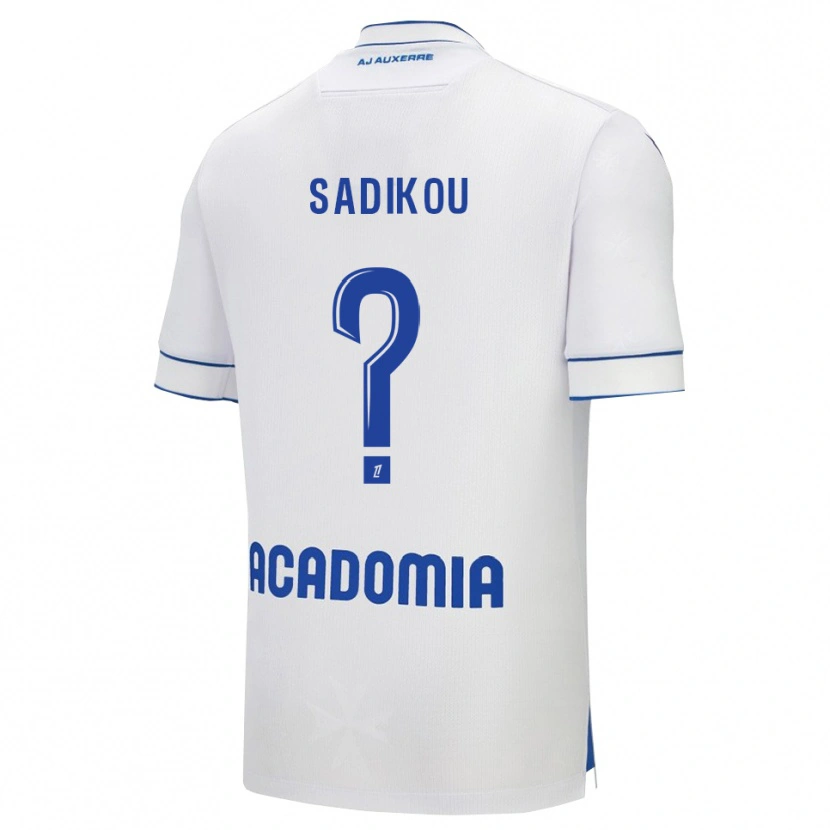 DanxenキッズMilhad Sadikou#0白青ホームシャツ2025/26ジャージーユニフォーム