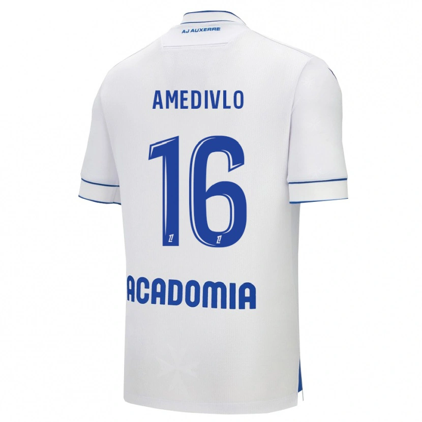 DanxenキッズRayann Amedivlo#16白青ホームシャツ2025/26ジャージーユニフォーム