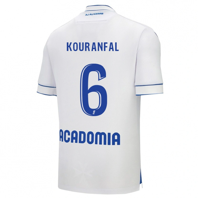 DanxenキッズChamsedin Kouranfal#6白青ホームシャツ2025/26ジャージーユニフォーム