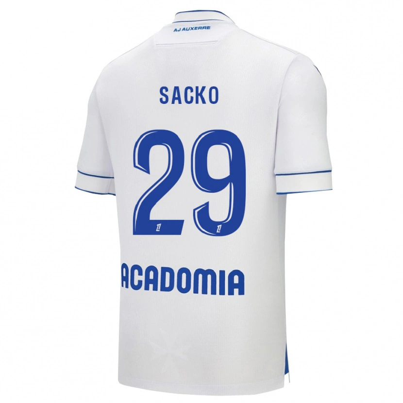 DanxenキッズNimetigna Sacko#29白青ホームシャツ2025/26ジャージーユニフォーム