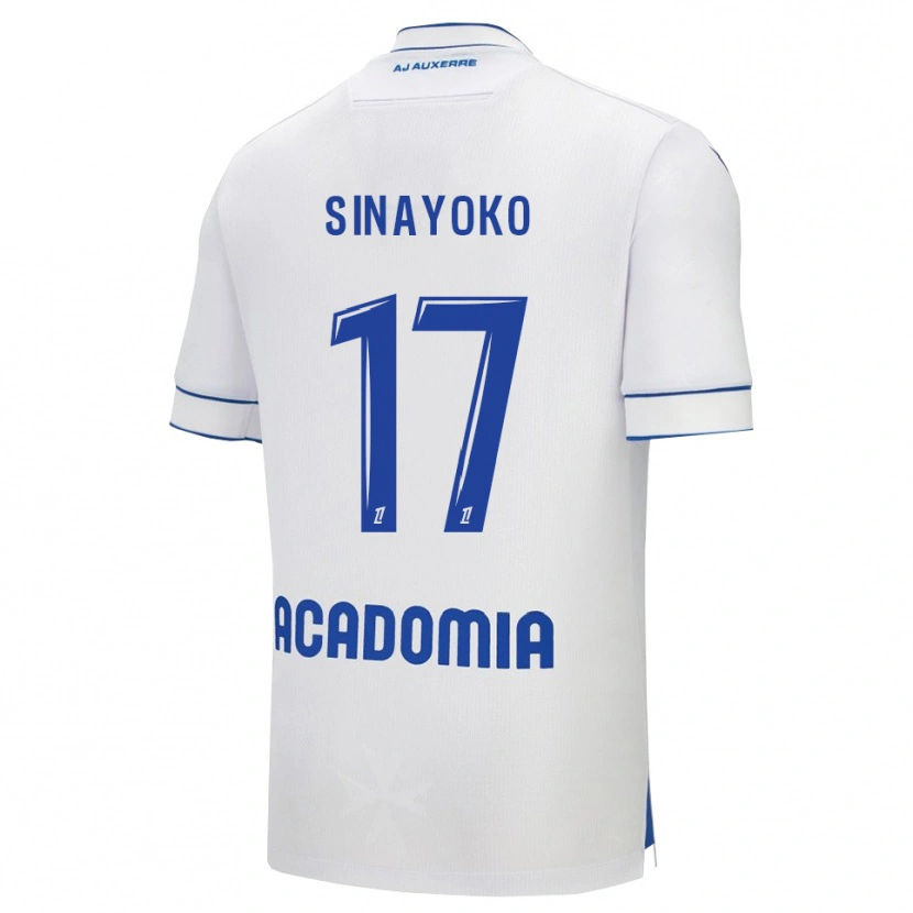Danxenキッズラシヌ・シナヨコ#17白青ホームシャツ2025/26ジャージーユニフォーム
