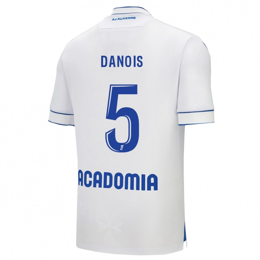 Danxenキッズケヴィン・ダノワ#5白青ホームシャツ2025/26ジャージーユニフォーム