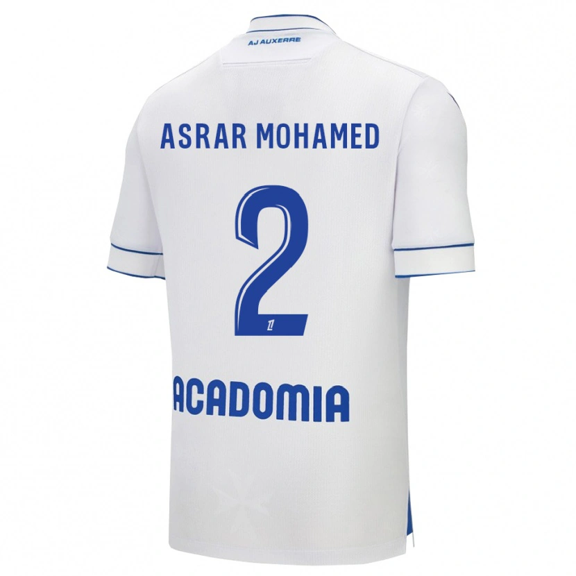 DanxenキッズEl Asrar Mohamed#2白青ホームシャツ2025/26ジャージーユニフォーム