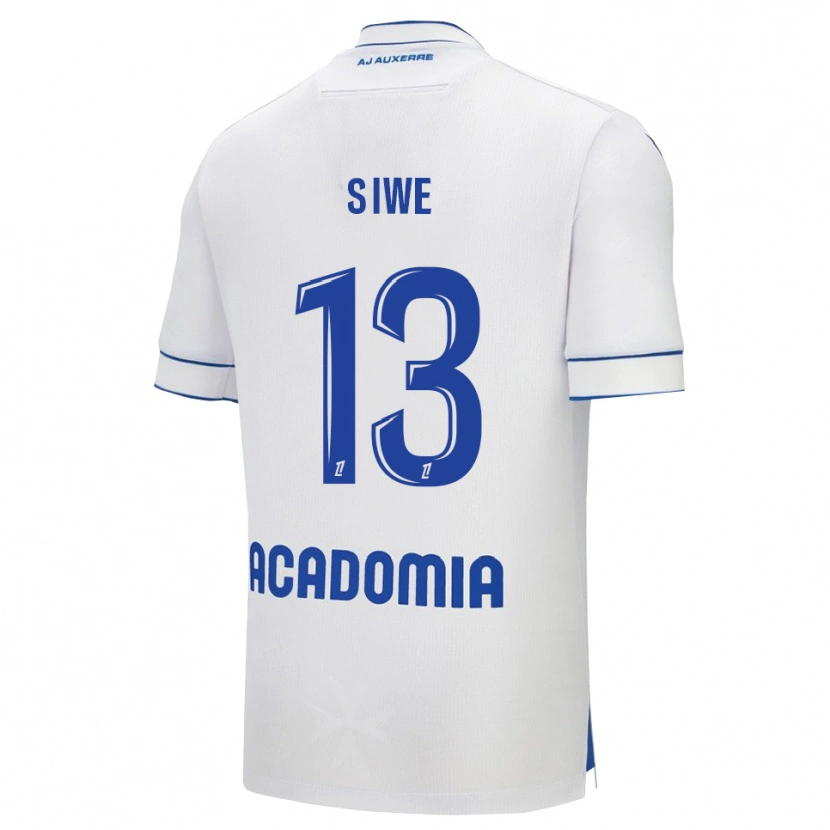 DanxenキッズTelli Siwe#13白青ホームシャツ2025/26ジャージーユニフォーム