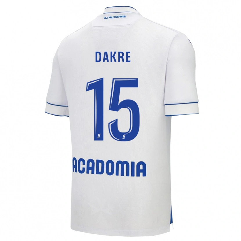 DanxenキッズValentin Dakre#15白青ホームシャツ2025/26ジャージーユニフォーム