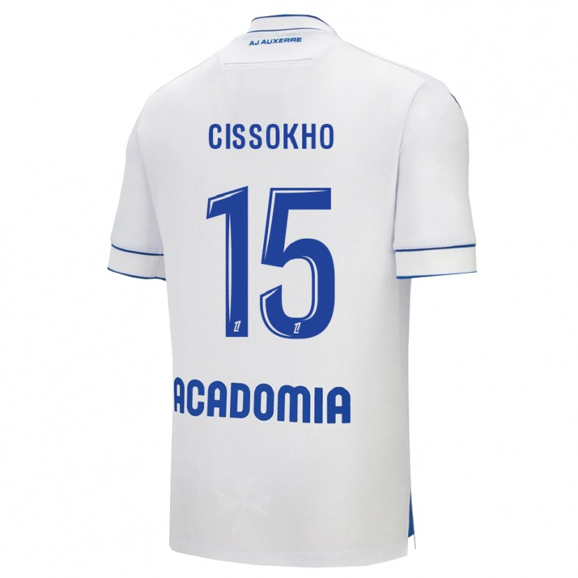 DanxenキッズMamoudou Cissokho#15白青ホームシャツ2025/26ジャージーユニフォーム