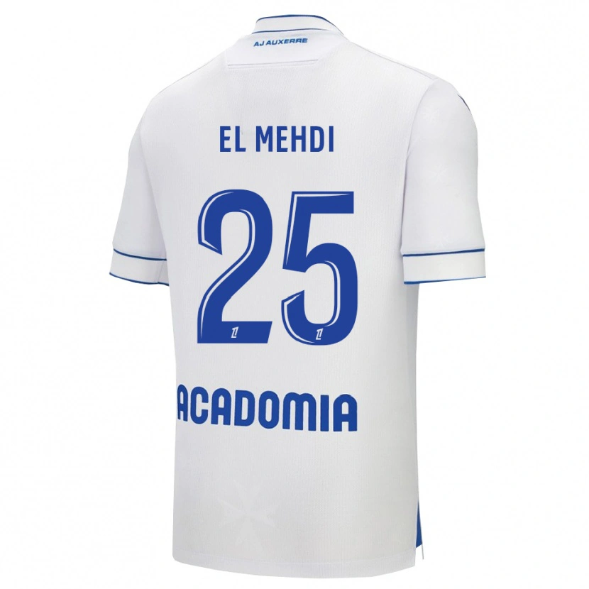 DanxenキッズChihab El Mehdi#25白青ホームシャツ2025/26ジャージーユニフォーム