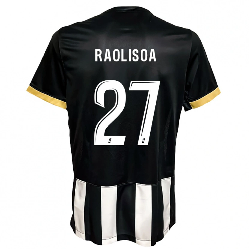 DanxenキッズLilian Raolisoa#27黒白ホームシャツ2025/26ジャージーユニフォーム