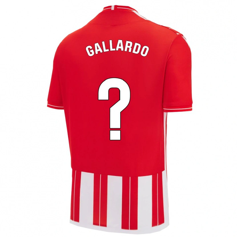 DanxenキッズÓscar Gallardo#0赤白ホームシャツ2025/26ジャージーユニフォーム