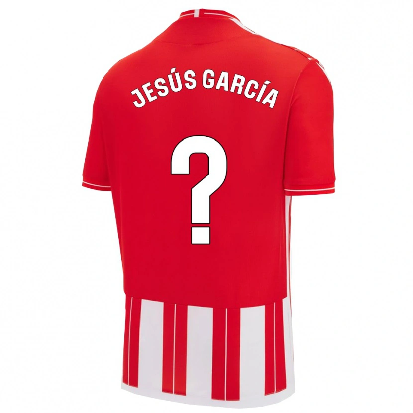 DanxenキッズJesús García#0赤白ホームシャツ2025/26ジャージーユニフォーム
