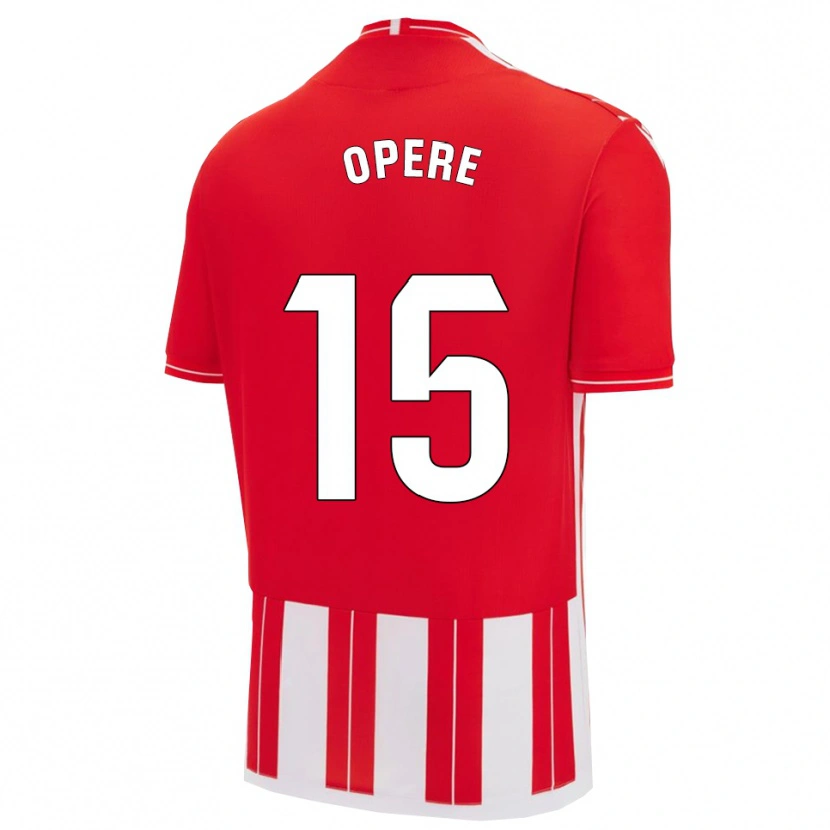 DanxenキッズMiguel Operé#15赤白ホームシャツ2025/26ジャージーユニフォーム